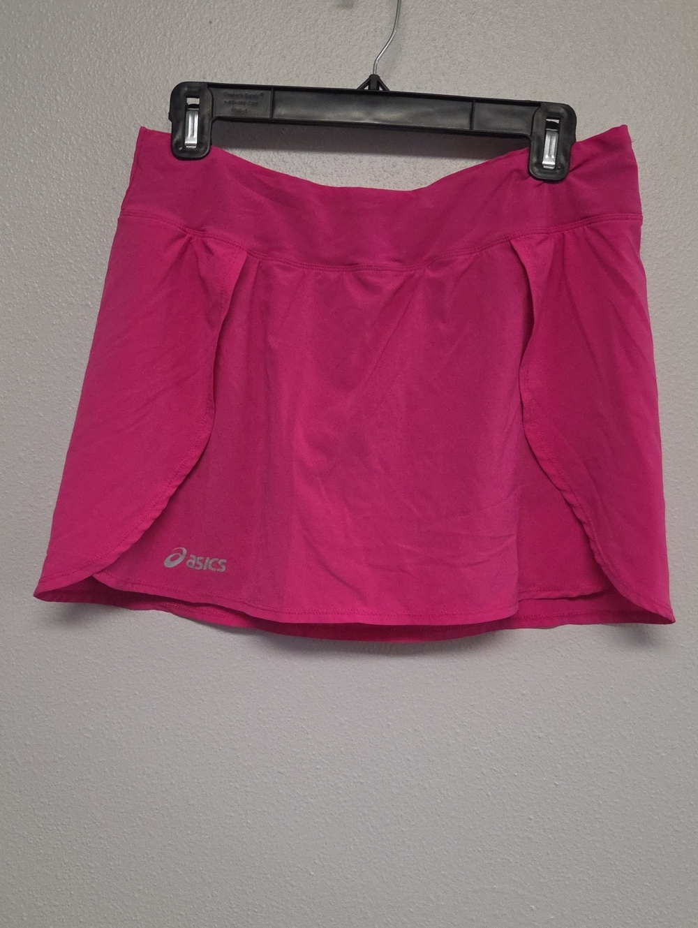 Asics Bright Pink Athletic Skort with Overlap Panels